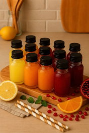 Hermia Juego de Botellas de Vidrio de 30 ml (12 Piezas)